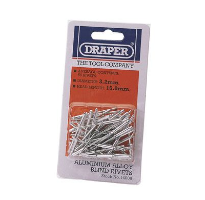 Remaches De Aluminio ø3,2 X 15,8mm 50pzs