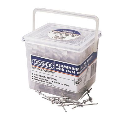 Remaches De Aluminio ø4,8 X 10,2mm 800pzs