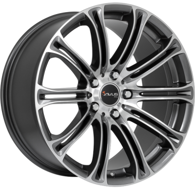 Llanta Avus Ac-Mb1 /Ap Anthracite Polished 19 X 8.50  5x120 Et-34 Buje 72.6