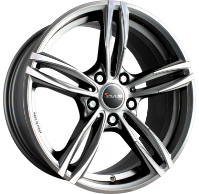 Llanta Avus Ac-Mb3 /Ap Anthracite Polished 19 X 8.50  5x120 Et-35 Buje 72.6