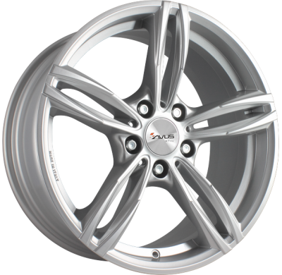 Llanta Avus Ac-Mb3 /S Hyper Silver 19 X 9.50  5x120 Et-37 Buje 72.6
