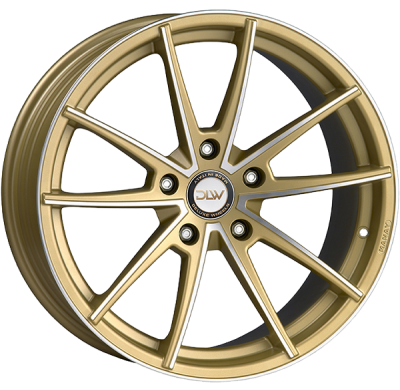 LLANTA DLW MANAY-K 19 X 8.50 ET 35 5X108 Buje: 78,1 MATT GOLD POLISH