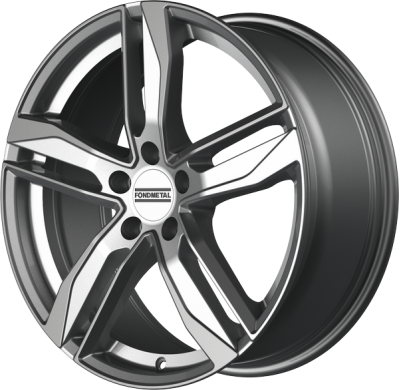 LLANTA FONDMETAL HEXIS 19 X 8.00 ET 49 5X112 Buje: 57,1 GLOSSY SILVER