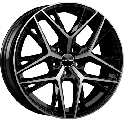 LLANTA GMP LUNICA BLACK DIAMOND 20 X 9.50 5X120 ET40 BUJE: 64,1