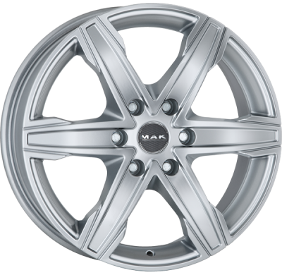 LLANTA MAK KING 6 17 X 7.50 ET 50 6X139.7 Buje: 93,1 SILVER