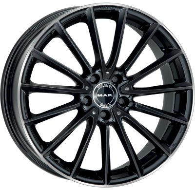 LLANTA MAK KOMET 19 X 8.00 ET 38 5X112 Buje: 66,6 GLOSS BLACK MIRROR RING
