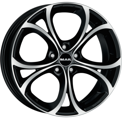 LLANTA MAK LARIO 20 X 9.00 ET 44,5 5X110 Buje: 65,1 BLACK MIRROR