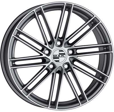 LLANTA MAK LEIPZIG-D 20 X 11.0 ET 60 5X130 Buje: 71,6 GUN METALLIC MIRROR FACE