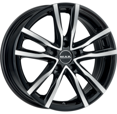 LLANTA MAK MILANO 18 X 7.00 ET 55 5X100 Buje: 56,1 BLACK MIRROR