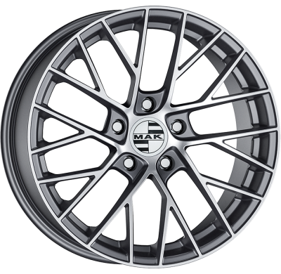 LLANTA MAK MONACO 19 X 8.50 ET 55 5X130 Buje: 71,6 GUN METALLIC MIRROR FACE