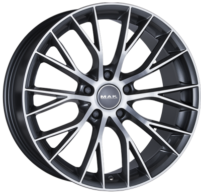 LLANTA MAK MUNCHEN 19 X 8.50 ET 30 5X120 Buje: 72,6 GUN METALLIC MIRROR FACE