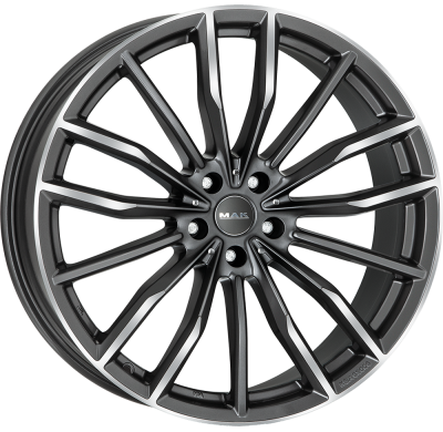 LLANTA MAK RAPP 19 X 9.00 ET 37 5X120 Buje: 74,1 GUN METALLIC MIRROR FACE