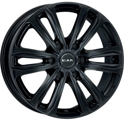 Llanta Mak Safari 6 18 X 8.00 Gloss Black Anclaje: 6x114.3 Et45 Buje: 66,1