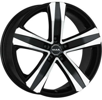 LLANTA MAK STONE 5 17 X 7.00 ET 62 5X118 Buje: 71,1 BLACK MIRROR