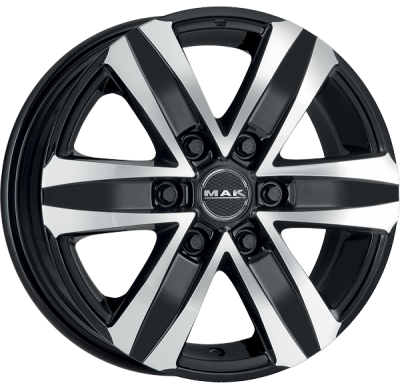 LLANTA MAK STONE 6 20 X 8.50 ET 30 6X114.3 Buje: 66,1 BLACK MIRROR