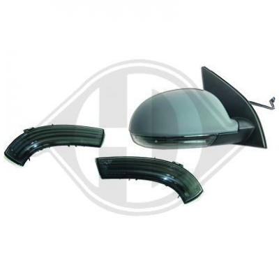 Set Intermitente Del Espejo Golf 5, 03->> Led/ Negro; Tb. Jetta 05->>
