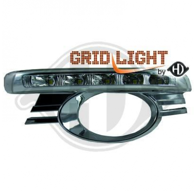 Set Luces Diurnas W204, 07-11; Cristal/ Claro; Inlc. Rejilla/ Avantgarde
