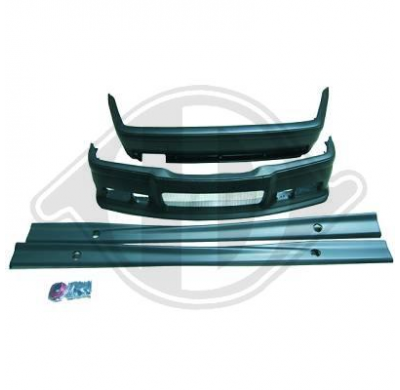 Set Parachoques Delantero Bmw E36,90-99; Sport Look;Pintable; Coupé/Cabrio