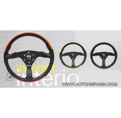 Stat Color Negro-Azul Diametro 350 - Gtz Volantes Deportivos Sport Y Tuning, Con Gran Variedad De Modelos Donde Sus Acabados En