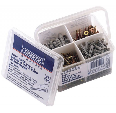 Surtido De Tornillos Pozi & Enchufes 300pzs