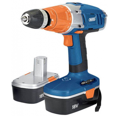 Taladro De 18v Sin Cable Con Dos Baterias Y Kit De Brocas