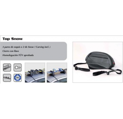 Topsnow Porta Esquies Magnetico 2 Snow O 3 Pares Ski Con Llave
