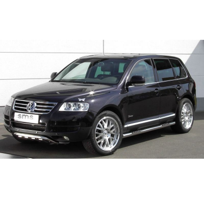 Tubo/Defensa Taloneras Touareg, Acero Inox Pulido   Sms Tuning