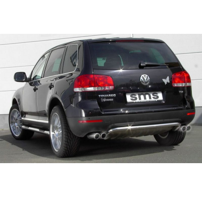 Tubo/Defensa Trasera Touareg Acero Inox Pulido   Sms Tuning