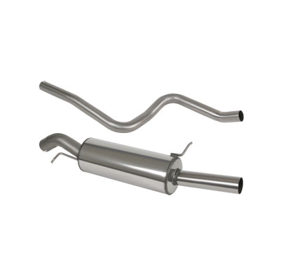 Tubo Intermedio + Escape Trasero Ford Fiesta St 05- <Br> ø 60 Mp + Rm Powersprint