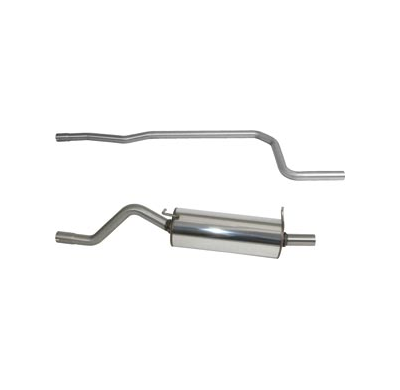 Tubo Intermedio + Escape Trasero Ford Ka  Gr. N <Br> ø 45 Mp + Rm Powersprint