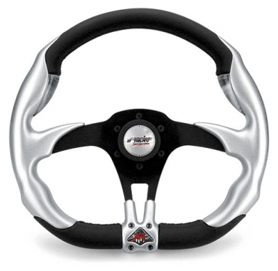 Volante Simoni X4 Aluminio Look Piel Negra Li