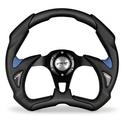 Volante Simoni X5 Poliuretano Negro/Azul