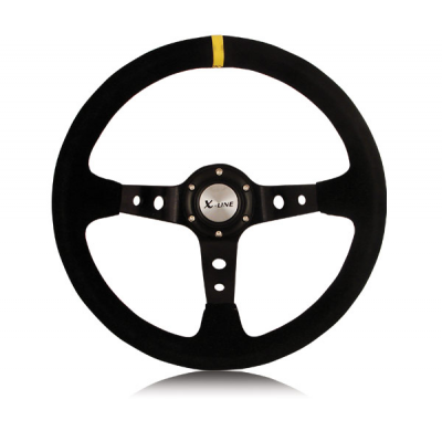 Volante Trial-Plus Negro 350mm Camurça