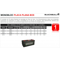 Bateria Blackbull Box-3 Tb - Monobloc Tubular De Pb Abierto Ciclo Profundo - Blackbull Box - Monobloc De Pb Abierto Ciclo Profun
