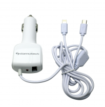 Cargador  12/24 V Cable Iphone 5-6 /  + Micro Usb + Puerto Usb Bl  Altium  Tomas Encendedor