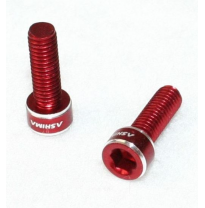 Ashima fixing screws for bottle cage alloy red 2 pieces