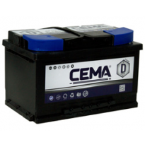 Bateria Cema Dynamic Referencia: Cb75.1 - Capacidad (Ah-20h) 75 - Arranque (A-En) 640 - Dimensiones: L(Mm) 278 - an (Mm) 175 - A