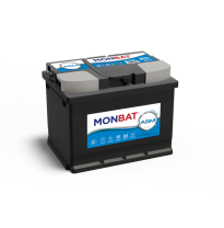 Bateria Monbat Agm Start Stop Referencia: Mt60agm - Capacidad (Ah) 60 - Cca, a (En) 560 - Box L2 - Dimensiones: L(Mm) 242 - an (