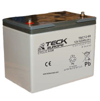 Bateria Teck Cyclic Agm 12v Referencia: Tbc12-60 - Voltaje 12 - Capacidad (Ah-20h) 63 - Dimensiones: L(Mm) 260 - an (Mm) 168 - A