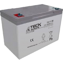 Bateria Teck Cyclic Agm 12v Referencia: Tbc12-92 - Voltaje 12 - Capacidad (Ah-20h) 100 - Dimensiones: L(Mm) 306 - an (Mm) 168 -