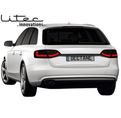 Litec Led Pilotos Traseros Audi A4 B8 (8k) Avant _ Negros/Ahumados Intermitente Dinamico