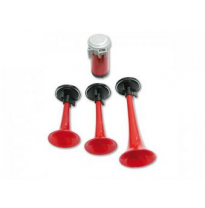 Bocina, Roja Air Horn 3-Sounds - Size: 140/160/210 Mm - Compressor Included