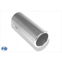 Cola de escape para soldar 12 &amp;#216; 114 mm / lenght: 300 mm - round / rolled / straight / without absorber