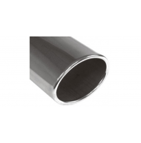 Cola de escape para soldar 36 115x85 mm / lenght: 300 mm - oval / rolled / straight / without absorber