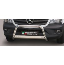 Defensa Delantera Acero Inox Homologacion Ec Mercedes Sprinter 13&gt; Medium Bar Acero Inox Diametro 63