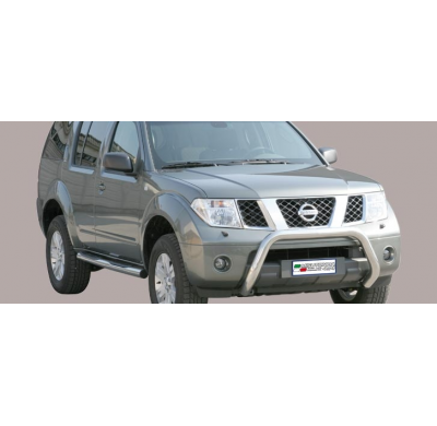 Defensa Delantera Acero Inox Nissan Pathfinder 05/11 Diametro 76 Homologada