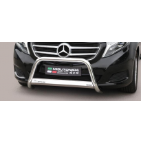 Defensa Delantera Acero Inox Mercedes Class V 14&gt; - Diametro 63mm - Homologacion Ce