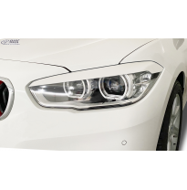 RDX Pestañas de faros para BMW Serie 1 F20 / F21 (2015-2019) Light Brows Conjunto para ambos lados. Fabricado en plástico PUR/AB