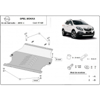 Cubre Carter Metalico Opel Mokka 2012-2018 Acero 2mm