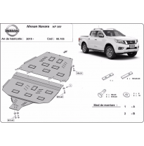 Protección Del Caja De Cambios Nissan Navara Np300 2015-2018 Acero 2mm